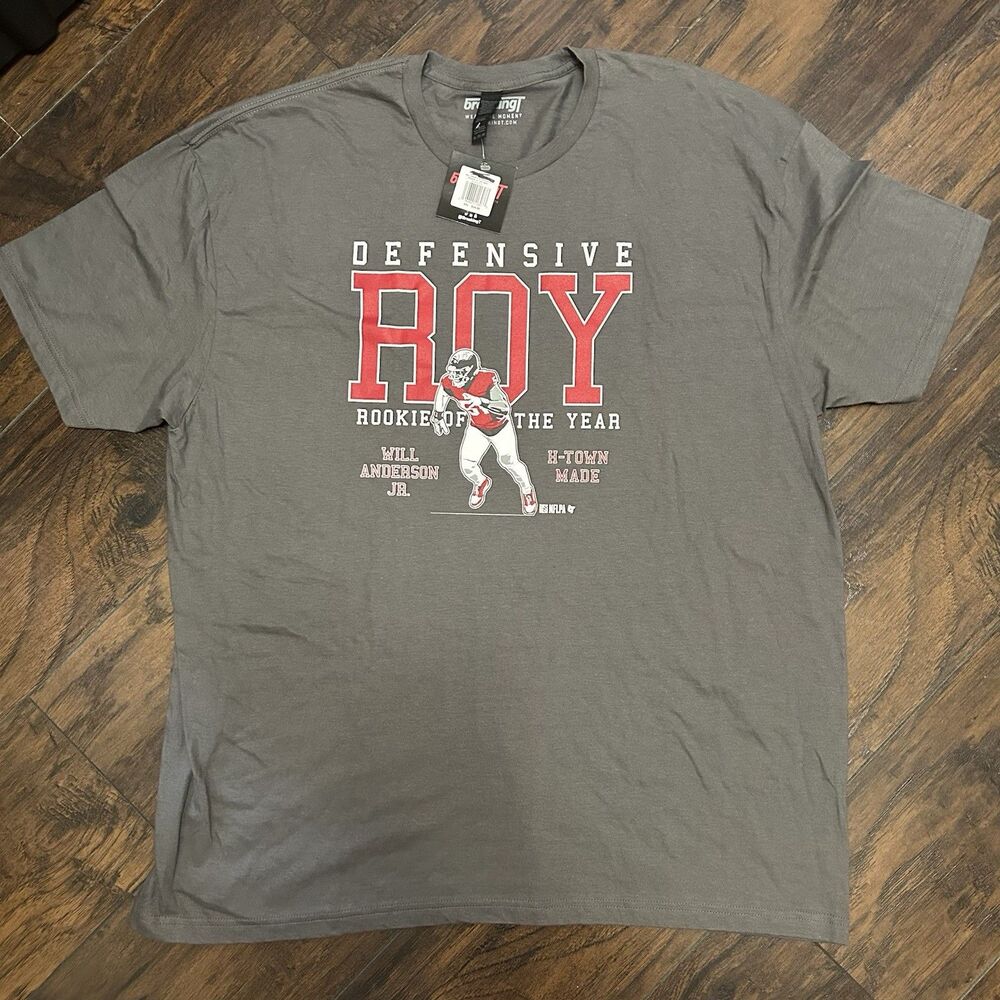 Will Anderson Defensive Rookie Of The Year T Shirt 2XL *spots